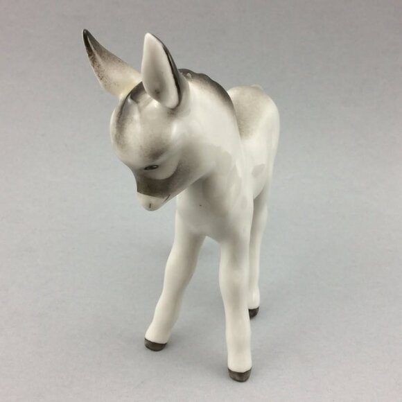 Vintage Porcelain Standing Donkey Figurine - Picture 2 of 10